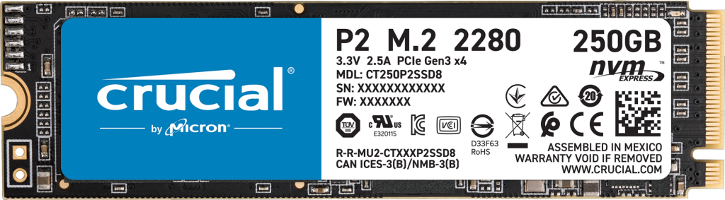 SSD Crucial 250gb M2 NVME